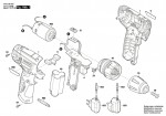 Bosch 3 603 J85 002 Psr Easy Li Cordless Drill Driver 10.8 V / Eu Spare Parts